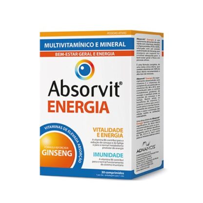 Absorvit Energia 30 Comprimidos