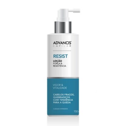 Advancis Capilar Loção Resist 150ml é especialmente destinada ao cuidado capilar intensivo de cabelos fracos, finos, quebradiços e com tendência para a queda