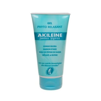 Akileine Gel Pernas Cansadas 150ml, Gel Phyto Relaxante Akileïne® combate as sensações desagradáveis de pernas cansadas com a ajuda de ativos suavizantes e tonificantes