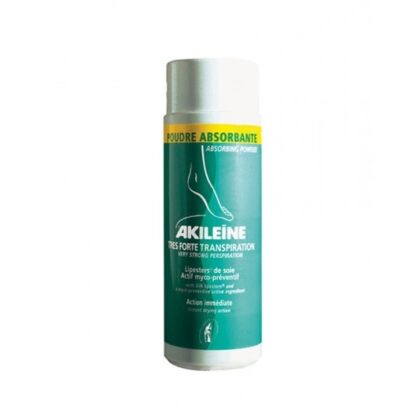Akileine Pó Absorvente Micro-Preventivo 75gr, o Pó Absorvente Akileïne® seca os pés desde a primeira aplicação e protege-os, formando um filme protetor contra as fricções e agressões