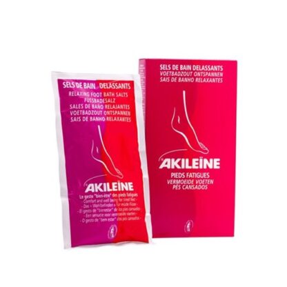 Akileine Sais de Banho 300gr, os Sais de Banho Akileïne® relaxam e descongestionam os pés cansados, apaziguam rapidamente as sensações de pés quentes e proporcionam uma sensação de bem-estar.