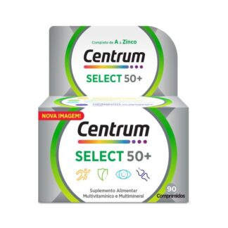 A Pharmascalabis apresenta o Centrum Select 50+ 90 comprimidos, um suplemento alimentar desenhado especificamente para atender às necessidades nutricionais de pessoas com mais de 50 anos.