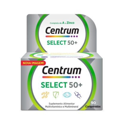 A Pharmascalabis apresenta o Centrum Select 50+ 90 comprimidos, um suplemento alimentar desenhado especificamente para atender às necessidades nutricionais de pessoas com mais de 50 anos.