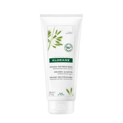 Klorane Aveia Bálsamo Após Champô 200ml, Este condicionador natural, com aveia obtida a partir de agricultura biológica