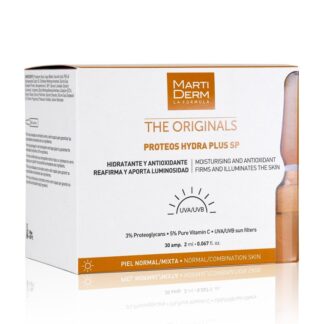 Martiderm The Originals Proteos Hydra Plus Spf 15 30 Ampolas, com o propósito de hidratar a pele de forma intensa