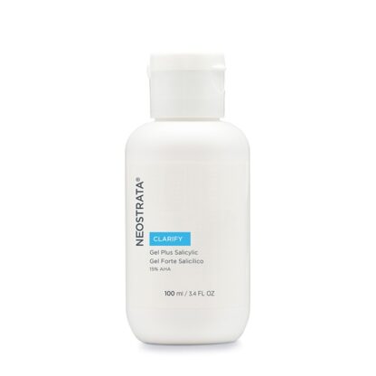 Neostrata Clarify  Gel Forte Salicilico Renovador Cutâneo 100ml, cuidado diário tópico da acne do dorso e tronco. Ação renovadora e anti-queratósica (foliculites e queratoses pilares).