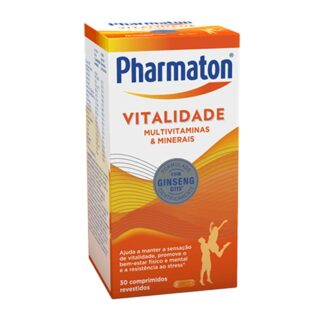 Pharmaton Vitalidade contém Ginseng G115®, vitaminas e minerais que o ajudam a ultrapassar com sucesso os seus desafios ao longo do dia.