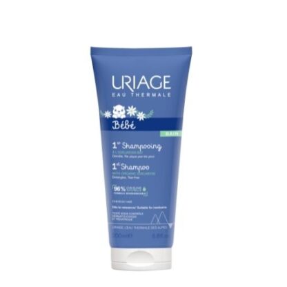 Uriage Bebé Primeiro Champô 200ml, cuidado garantido, deixa o cabelo do bebé brilhante, suave e agradavelmente perfumado