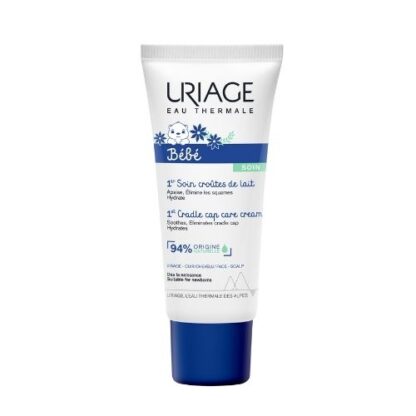 Uriage Bebé Primeiro Creme Crosta Láctea 40ml, elimina com suavidade a crosta láctea, acalma as irritações do couro cabeludo e regula a flora cutânea.