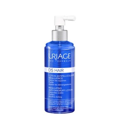 Uriage DS Loção Spray Calmante e Regulador 100ml, é uma solução reguladora não oleosa para utilizar diariamente. Rapidamente o couro cabeludo normaliza, o seu aspecto fica saudável e as películas desaparecem.