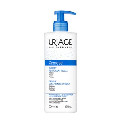 Uriage Xemose Synet Gel Creme de Limpeza Suave 500ml este gel-creme suavizante foi especificamente formulado para a higiene diária da pele muito seca ou com tendência atópica.