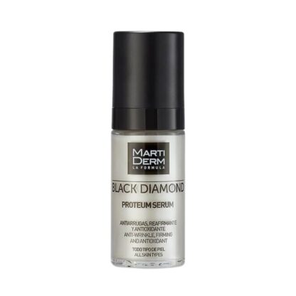 Martiderm Black Diamond Proteum Sérum ultra intensivo para prevenir e reparar os sinais de envelhecimento cutâneo. O Proteum Serum Platinum antienvelhecimento fornece firmeza, elasticidade e um efeito antirrugas.