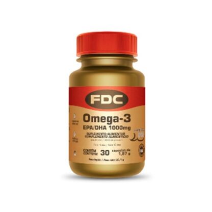 FDC Omega-3 EPA/DHA 1000mg 100 Cápsulas, os ómegas-3 são gorduras polinsaturadas que devem estar presentes numa alimentação saudável e equilibrada. São ácidos gordos essenciais, obtidos através do consumo de peixes gordos (como sardinha, cavala, sarda, atum, arenque e salmão), óleo de peixe, sementes (linhaça e chia), óleos (óleo de linhaça) e alguns frutos oleaginosos (nozes).
