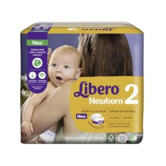 Libero Newborn 2 Fraldas 3-6kg 34 Unidade