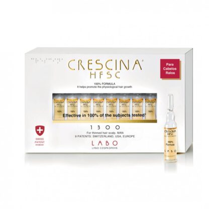 Crescina HFSC 100% - 1300 Homem 10 ampolas