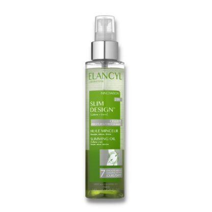 Elancyl Slim Design Óleo Adelgaçante 150ml, óleo, com cafeína, que redesenha o corpo e atenua a celulite.