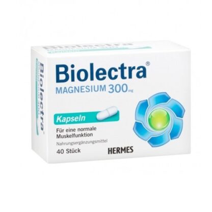 Biolectra Magnesium 300mg 40 Cápsulas
