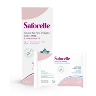 Saforelle Solução de Lavagem 250ml + Toalhetes Intimos 10 Un
