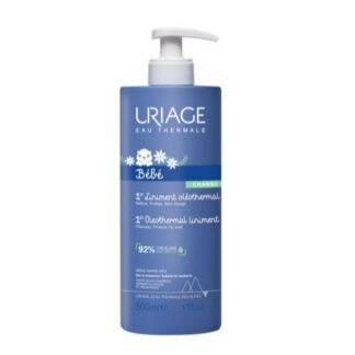Uriage Bebé Primeiro Linimento Óleo Termal 500ml,  limpa e elimina com suavidade as impurezas do rabinho do bebé, garantindo todo o cuidado.