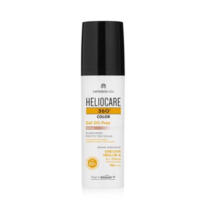 Heliocare 360º Gel Oil-Free Cor Beige SPF 50+ 50ml fotoproteção com cor da linha Heliocare 360º com uma fórmula Oil-free