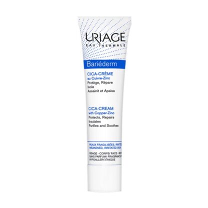 Uriage Bariederm Cica-Creme Reparador 40ml, creme protetor e reparador, indicado para pele fragilizada/agredida (queimaduras, escoriações, tatuagens, atos dermoestéticos).