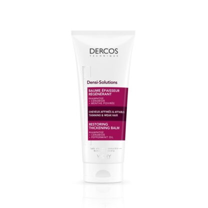 Vichy Dercos Technique Bálsamo Densi-Solutions 200ml Bálsamo reconstituinte para cabelo enfraquecido e progressivamente mais fino