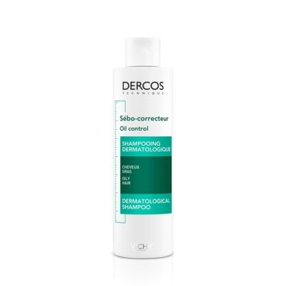 Vichy Dercos Technique Champô Sebo Corrector 200ml o Champô Sebocorretor tem um complexo antissebo que reduz a oleosidade no couro cabeludo.