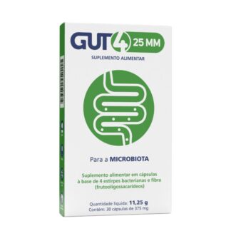 Gut4 25 MM Suplemento Alimentar 30 Cápsulas
