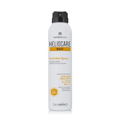 Heliocare 360º Invisible Spray SPF 50+ 200ml Spray fotoprotetor contínuo, invisível e refrescante de rápida absorção,