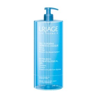 Uriage Sabonete Líquido Dermtologique 1000ml, fresco e ultra-suave o "surgrais liquide" limpa e melhora o conforto da pele respeitando o filme hidrolipidico. A pele fica perfeitamente limpa, hidratada e calma. Um cuidado agradável diário para toda a família.
