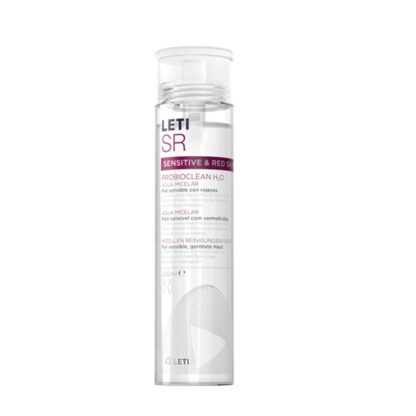 LetiSR ProbioClean H2O Água Micelar 200ml, limpa e desmaquilha em profundidade rosto e olhos, graças à ProbioClean Technology que contém Lactobacillus Ferment, um fermento de probiótico com propriedades hidratantes.