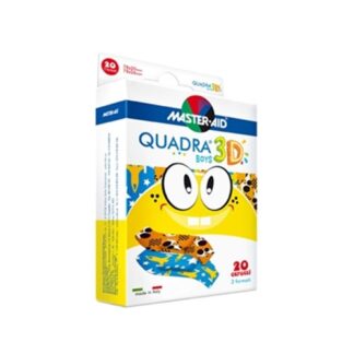 Master-Aid Quadra 3D BOYS 20 pensos - 2Tamanhos