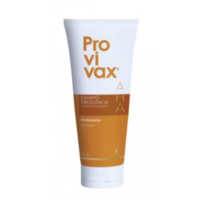 Provivax AHA Champô Frequência 200 ml, champô de frequência revitalizante, reestruturante e nutritivo para cabelos desvitalizados e quebradiços.