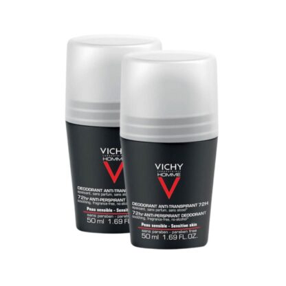 Vichy Homme Desodorizante Antitranspirante 72H 2x50ml
