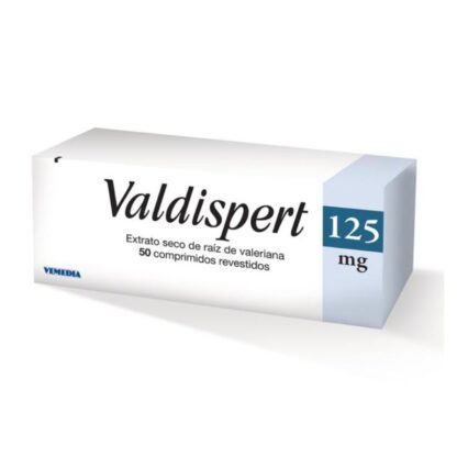 Valdispert 125mg 50 Comprimidos, medicamento indicado em casos temporários de ansiedade ligeira e dificuldade em adormecer.