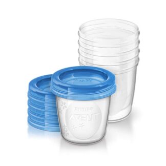 Philips Avent Copos Armazenamento Leite 5 Copos + Tampa