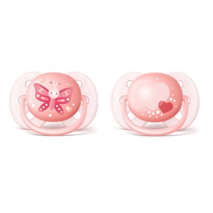 Philips Avent Ulta Soft Chupeta Decorada Menina 0-6M