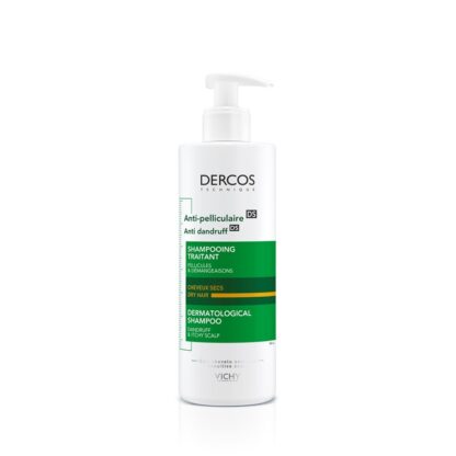 Vichy Dercos Technique Champô Anticaspa Seca 390ml Um champô que atua contra a caspa enquanto cuida do cabelo seco.