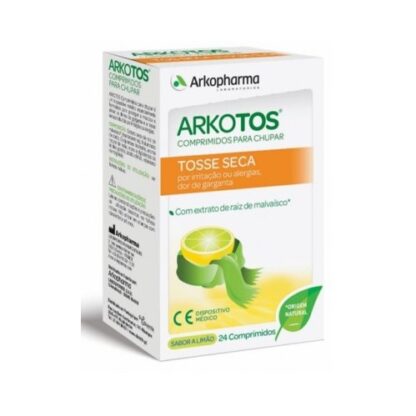 Arkotos Tosse Seca Sabor Limão 24 Comprimidos
