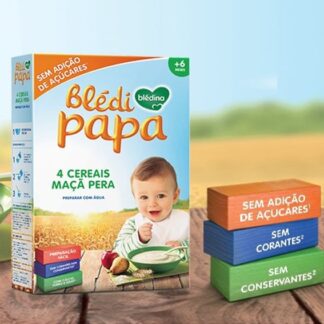 Blédipapa 4 Cereais Maçã Pera 250gr