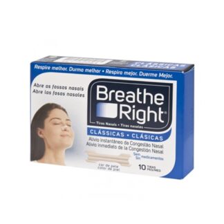 Breathe Right Tiras Nasais Clássicas Tam.P M 10 Tiras PharmaScalabis