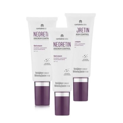 Neoretin Pack Gelcreme Despigmentante SPF50 3x40ml, emulsão de fácil extensibilidade e rápida absorção