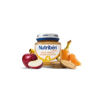 Nutribén 1º Boião Maçã, Laranja, Banana e Bolacha 130gr