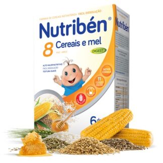 Nutribén 8 Cereais e Mel Digest Não Lácteo 300gr
