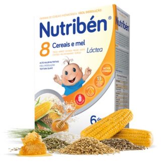 Nutribén 8 Cereais e Mel Láctea 300gr