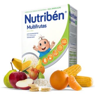 Nutribén Farinha Não Lactea MultiFrutas s/Açucar +4M 300gr