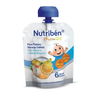 Nutribén Fruta & Go! Pera, Banana, Laranja e Bolacha 90gr PharmaScalabis