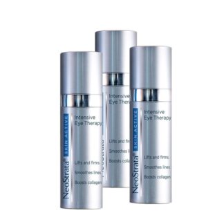Neostrata Pack Skin Active Contorno de Olhos  3x15gr, creme delicado e leve, hidratante, refirmante e regenerador, que corrige todas as imperfeições da pele do contorno dos olhos (rugas e rídulas, olheiras, papos, hiperpigmentações). Todos os tipos de pele.