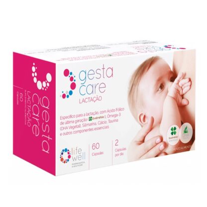GestaCare Lactação 60 Cápsulas é um suplemento alimentar com Vitaminas e Minerais, enriquecido com folato biológicamente ativo Quatrefolic®