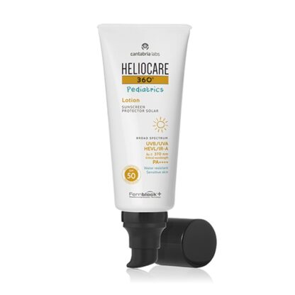 Heliocare 360º Pediatrics Lotion SPF50 200ml, fotoimunoproteção alta num formato que permite una dosificação adequada e facilita a sua aplicação